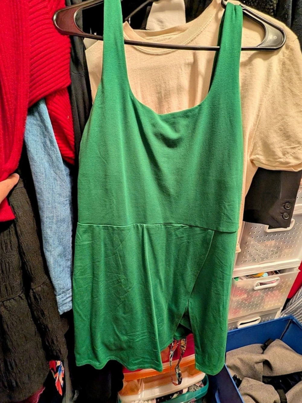 Old Navy Green Mini Athletic Dress Size Medium NWT